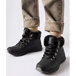 Workery damskie czarne BIG STAR płaskie na zimę casual  - zdjęcie produktu