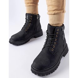 Workery damskie Gemre na zamek płaskie  - zdjęcie produktu