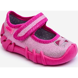 Różowe buciki niemowlęce BEFADO na rzepy  - zdjęcie produktu