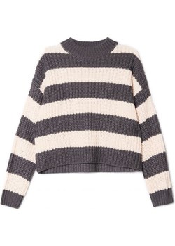 Cropp - Sweter w paski - szary Cropp Cropp - kod rabatowy