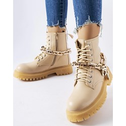 Workery damskie beżowe  - zdjęcie produktu