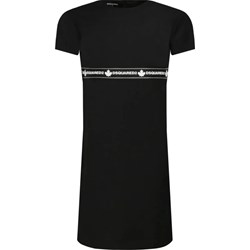 Sukienka dziewczęca Dsquared2 czarna  - zdjęcie produktu