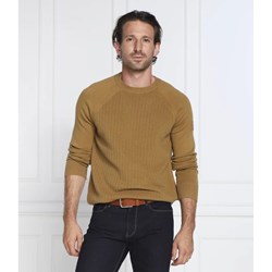 Sweter męski brązowy Calvin Klein bawełniany  - zdjęcie produktu