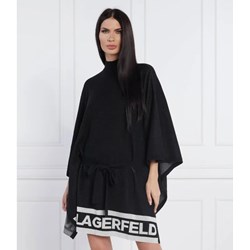 Ponczo Karl Lagerfeld czarne  - zdjęcie produktu