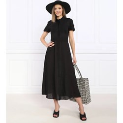 Marella Sport sukienka z okrągłym dekoltem czarna wiosenna maxi  - zdjęcie produktu