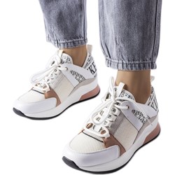 Buty sportowe damskie Venezia sneakersy sznurowane płaskie na wiosnę  - zdjęcie produktu