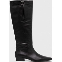 Kozaki damskie Vagabond Shoemakers casual na płaskiej podeszwie z zamkiem ze skóry  - zdjęcie produktu