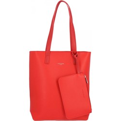 Shopper bag David Jones duża na ramię z breloczkiem  - zdjęcie produktu