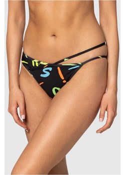 MOSCHINO Czarny dół od bikini w neonowe litery, Rozmiar L Moschino promocyjna cena outfit.pl - kod rabatowy