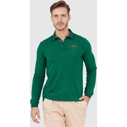 T-shirt męski Aeronautica Militare casual z długimi rękawami  - zdjęcie produktu