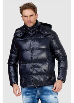 EMPORIO ARMANI Granatowa puchowa kurtka męska, Rozmiar 46 Emporio Armani promocja outfit.pl - kod rabatowy