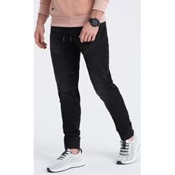 Czarne jeansy męskie Ombre  - zdjęcie produktu