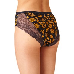 Majtki damskie Key klasyczne wielokolorowe w nadruki z bawełny  - zdjęcie produktu