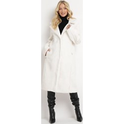 Płaszcz damski Born2be biały jesienny casual  - zdjęcie produktu