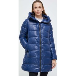 Kurtka damska granatowa Rossignol z kapturem długa  - zdjęcie produktu