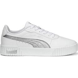 Białe trampki damskie Puma wiosenne sportowe sznurowane  - zdjęcie produktu