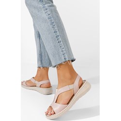 Sandały damskie Zapatos płaskie z klamrą casualowe  - zdjęcie produktu