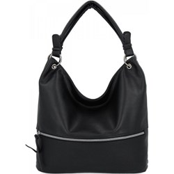 Shopper bag Hernan czarna matowa na ramię  - zdjęcie produktu