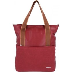 Bee Bag shopper bag na wakacje duża czerwona matowa na ramię  - zdjęcie produktu
