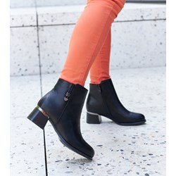 Botki Gemre na obcasie na zimę eleganckie  - zdjęcie produktu