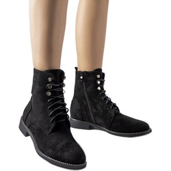 Botki zamszowe na zamek casual  - zdjęcie produktu