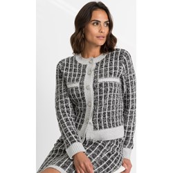 Sweter damski szary Bonprix z okrągłym dekoltem casual  - zdjęcie produktu
