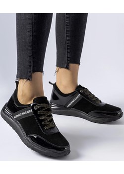 Czarne skórzane sneakersy Castelfidardo Gemre wyprzedaż gemre - kod rabatowy