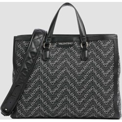 Czarna shopper bag Valentino By Mario duża glamour  - zdjęcie produktu