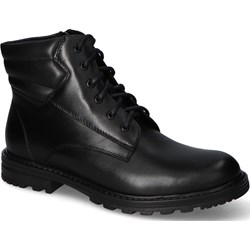 Buty zimowe męskie Ryłko czarne na zimę casual  - zdjęcie produktu