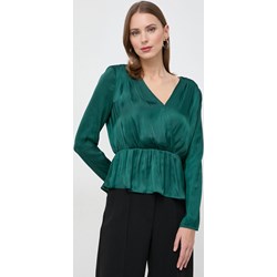 Bluzka damska Morgan zielona casual z długim rękawem  - zdjęcie produktu