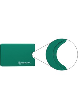 Plastikowe etui z ochroną RFID na kartę kredytową (zielony) Koruma wyprzedaż Koruma ID Protection - kod rabatowy