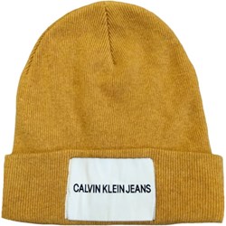Żółta czapka zimowa damska Calvin Klein  - zdjęcie produktu