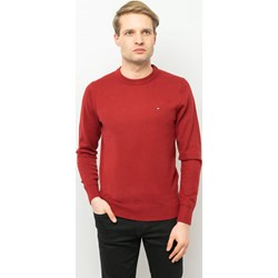 Sweter męski Tommy Hilfiger czerwony z bawełny  - zdjęcie produktu