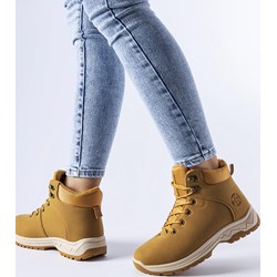 Workery damskie Gemre na płaskiej podeszwie wiązane  - zdjęcie produktu