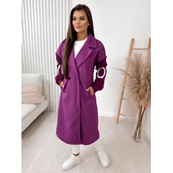 Płaszcz damski Ubra fioletowy  - zdjęcie produktu