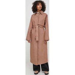 Płaszcz damski Calvin Klein beżowy  - zdjęcie produktu