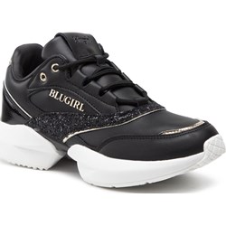 Buty sportowe damskie Blugirl Blumarine sneakersy czarne na platformie wiązane  - zdjęcie produktu