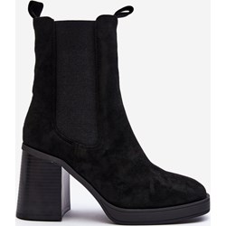 Botki Pg2 z zamszu eleganckie  - zdjęcie produktu