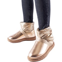 Śniegowce damskie casual złote  - zdjęcie produktu