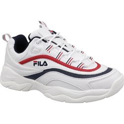 Buty sportowe damskie Fila białe sznurowane płaskie  - zdjęcie produktu