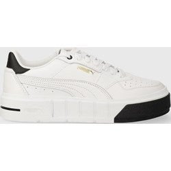 Buty sportowe damskie Puma sneakersy białe na platformie sznurowane skórzane  - zdjęcie produktu