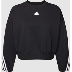 Bluza damska Adidas Sportswear Plus czarna bawełniana  - zdjęcie produktu
