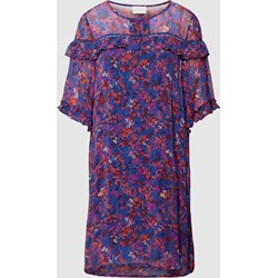 Sukienka Atelier Reve z krótkimi rękawami wielokolorowa luźna z wiskozy mini z okrągłym dekoltem  - zdjęcie produktu