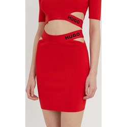 Hugo Boss spódnica mini casualowa  - zdjęcie produktu
