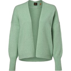 Sweter damski BOSS HUGO zielony z dekoltem w serek  - zdjęcie produktu