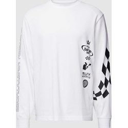 Bluza męska Hugo Boss biała bawełniana młodzieżowa  - zdjęcie produktu