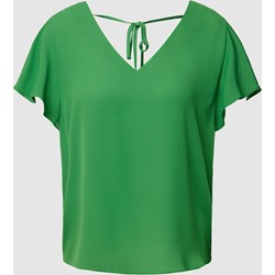 Bluzka damska Jake*s w serek zielona casual wiosenna z krótkim rękawem  - zdjęcie produktu