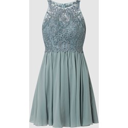 Sukienka zielona Laona z okrągłym dekoltem  - zdjęcie produktu