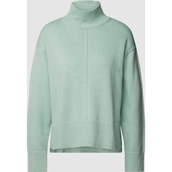 Miętowy sweter damski Opus z golfem  - zdjęcie produktu