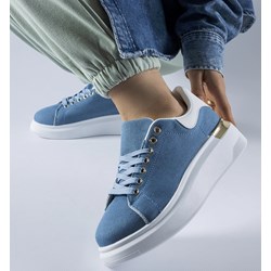 Buty sportowe damskie Gemre sneakersy na wiosnę sznurowane na platformie  - zdjęcie produktu